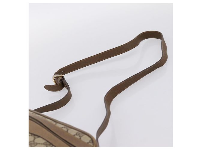 GUCCI GG Supreme Shoulder Bag PVC Beige Gold - vista 14