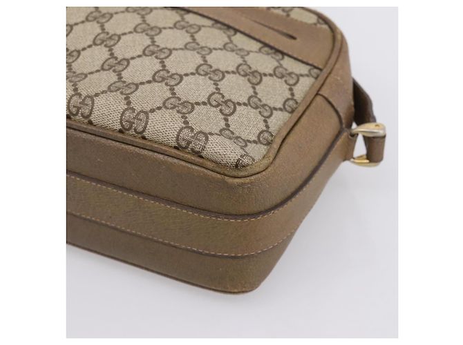 GUCCI GG Supreme Shoulder Bag PVC Beige Gold - vista 15