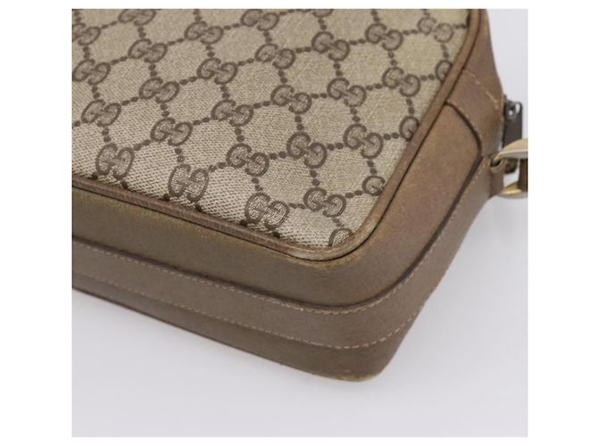 GUCCI GG Supreme Shoulder Bag PVC Beige Gold - vista 16