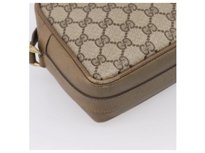 GUCCI GG Supreme Shoulder Bag PVC Beige Gold - vista 17