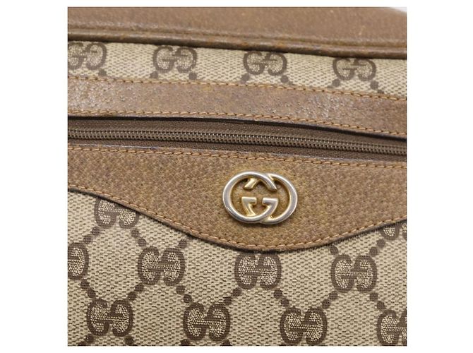 GUCCI GG Supreme Shoulder Bag PVC Beige Gold - vista 19