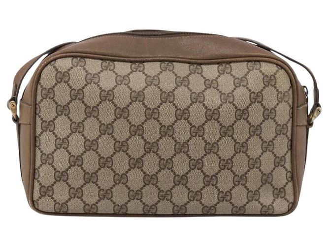 GUCCI GG Supreme Shoulder Bag PVC Beige Gold - vista 2