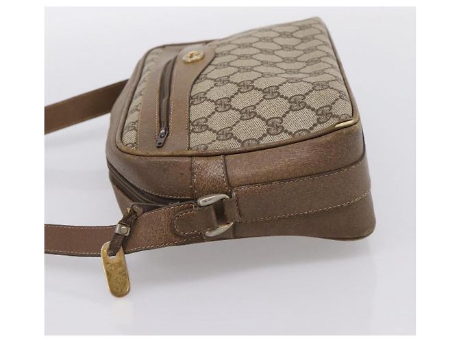 GUCCI GG Supreme Shoulder Bag PVC Beige Gold - vista 3