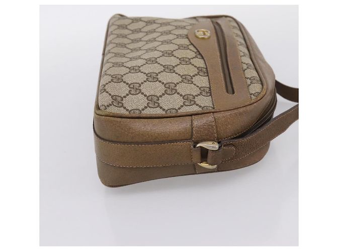 GUCCI GG Supreme Shoulder Bag PVC Beige Gold - vista 4