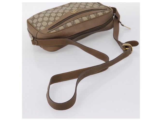 GUCCI GG Supreme Shoulder Bag PVC Beige Gold - vista 7