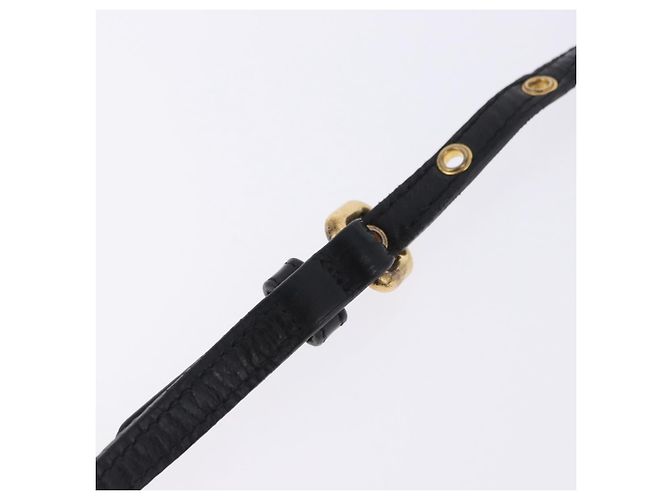 Miu Miu Matelasse Shoulder Bag Leather Black Gold Tone - vista 15