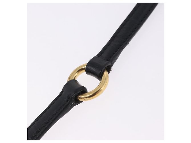 Miu Miu Matelasse Shoulder Bag Leather Black Gold Tone - vista 16