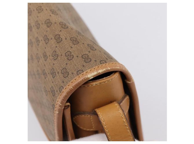 GUCCI Micro GG Supreme Shoulder Bag PVC Beige Gold 001 14 0712 - vista 10