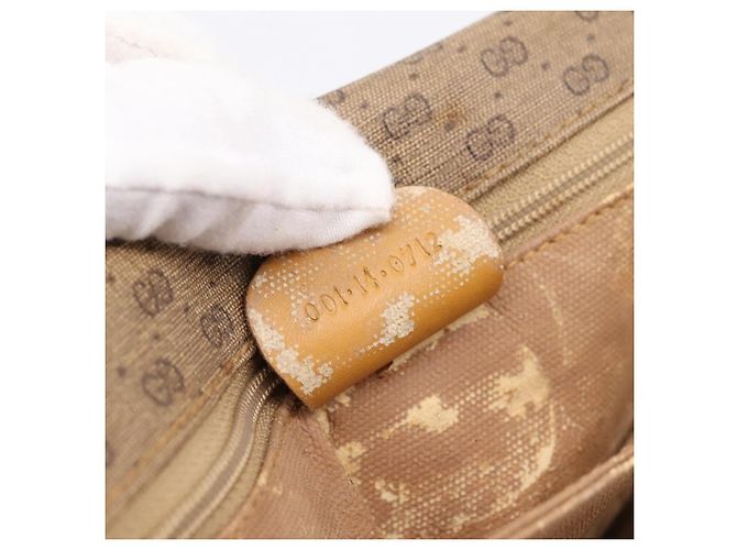 GUCCI Micro GG Supreme Shoulder Bag PVC Beige Gold 001 14 0712 - vista 12