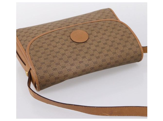 GUCCI Micro GG Supreme Shoulder Bag PVC Beige Gold 001 14 0712 - vista 14