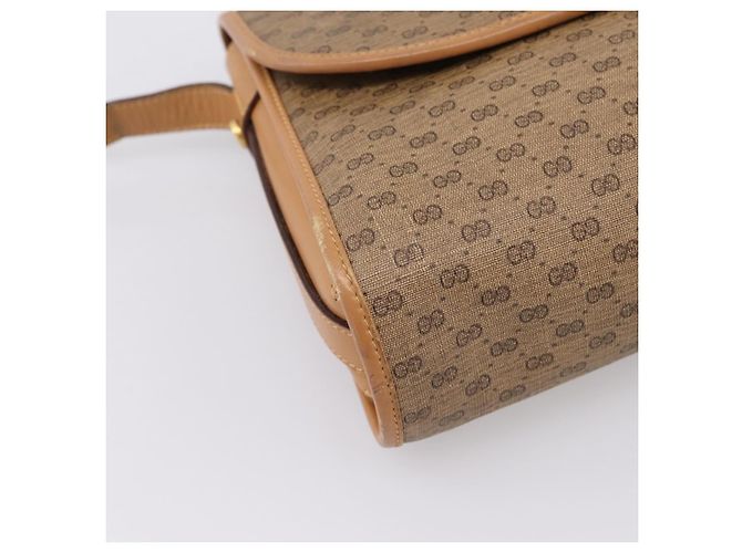 GUCCI Micro GG Supreme Shoulder Bag PVC Beige Gold 001 14 0712 - vista 17