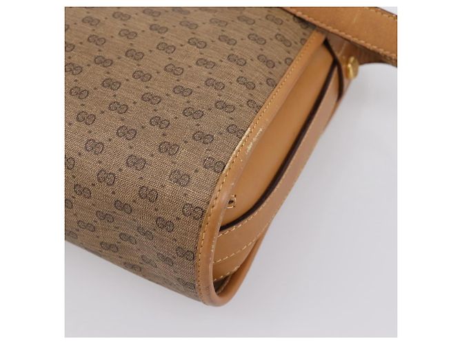 GUCCI Micro GG Supreme Shoulder Bag PVC Beige Gold 001 14 0712 - vista 18