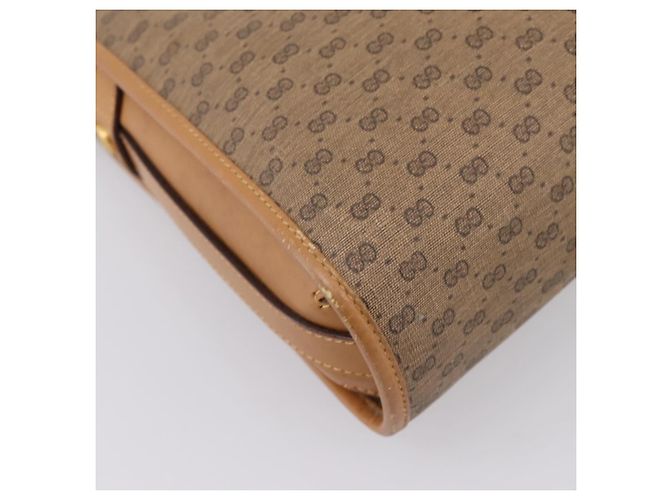 GUCCI Micro GG Supreme Shoulder Bag PVC Beige Gold 001 14 0712 - vista 19