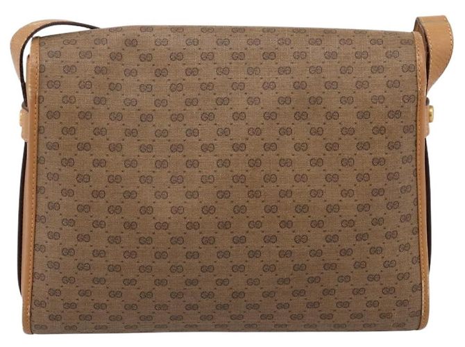 GUCCI Micro GG Supreme Shoulder Bag PVC Beige Gold 001 14 0712 - vista 2