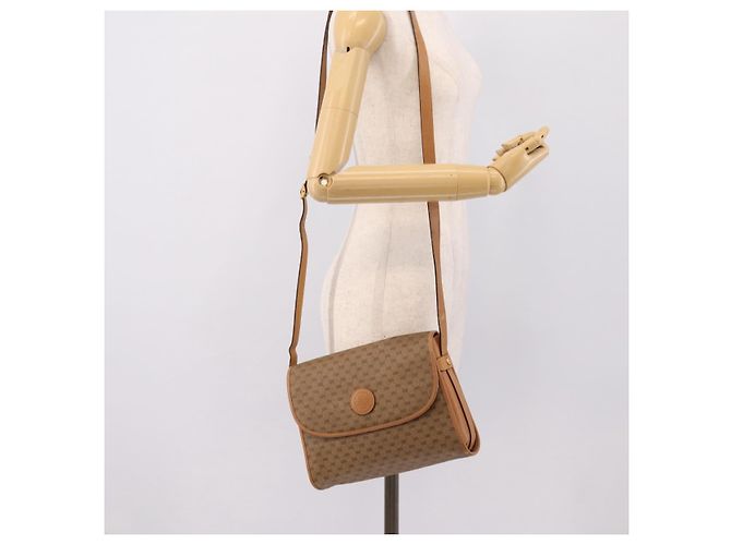 GUCCI Micro GG Supreme Shoulder Bag PVC Beige Gold 001 14 0712 - vista 29