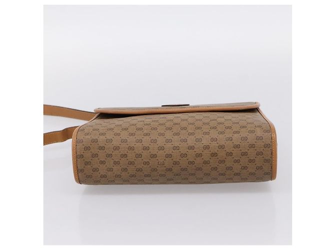 GUCCI Micro GG Supreme Shoulder Bag PVC Beige Gold 001 14 0712 - vista 5