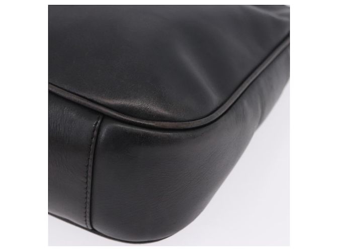 GUCCI Bamboo Hand Bag Leather Black Silver 001 1638 - vista 16