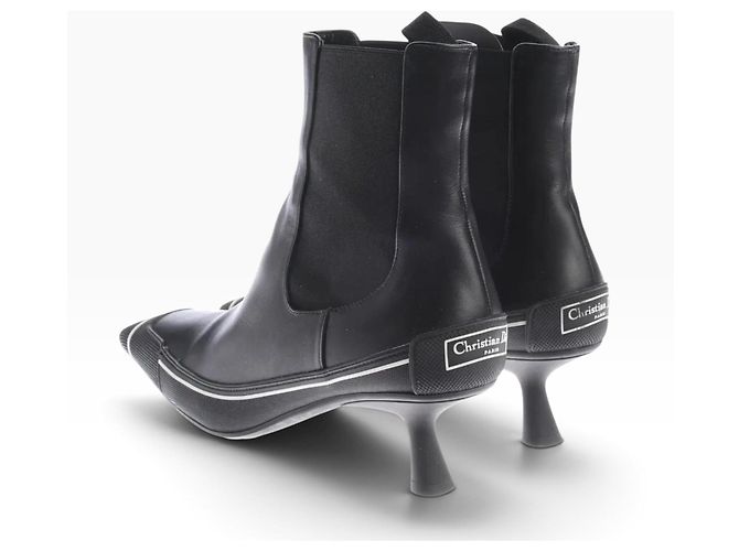 Christian Dior Stivaletti D-Motion Pelle Nera Nero - vista 3