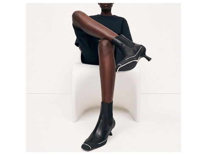 Christian Dior Stivaletti D-Motion Pelle Nera Nero - vista 4