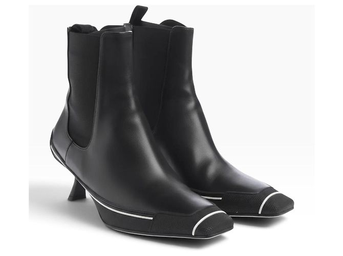 Christian Dior Stivaletti D-Motion Pelle Nera Nero - vista 5