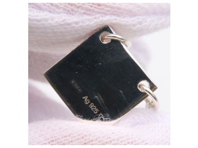 Collana Gucci con placca quadrata in Argento 925 - vista 6