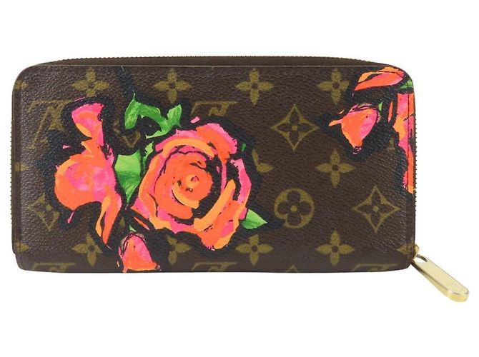 Portamonete Louis Vuitton Monogram Rose Marrone - vista 3