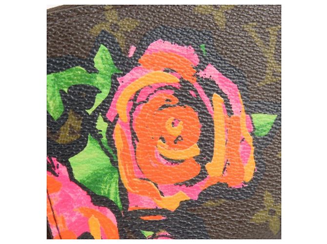 Portamonete Louis Vuitton Monogram Rose Marrone - vista 5