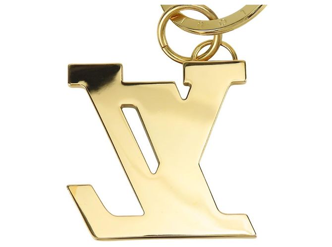 Chaveiro Charm Louis Vuitton Dourado Azul marinho - vista 4