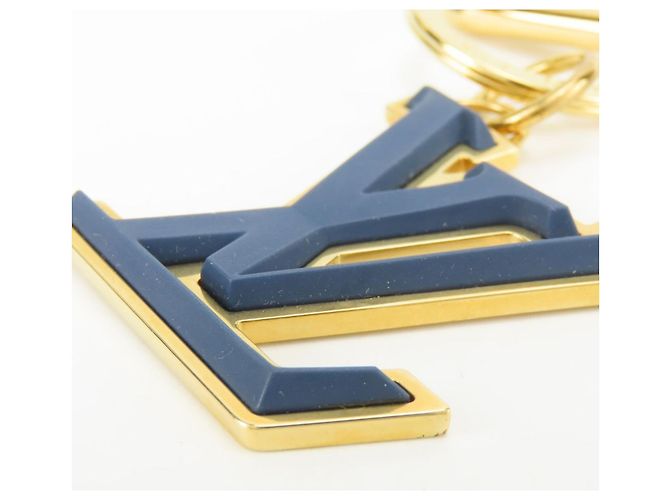 Chaveiro Charm Louis Vuitton Dourado Azul marinho - vista 5