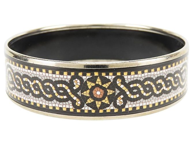 Hermès Bracciale in smalto multicolore Hermes - vista 4