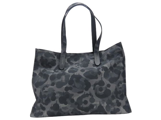 Bolsa de Ombro Coach Lexi CCD11 em Lona Camuflada e Couro Marrom Preto Verde - vista 4