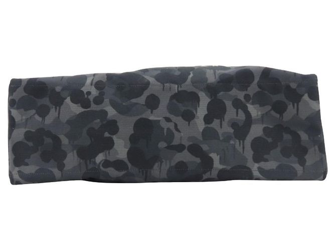 Bolsa de Ombro Coach Lexi CCD11 em Lona Camuflada e Couro Marrom Preto Verde - vista 5