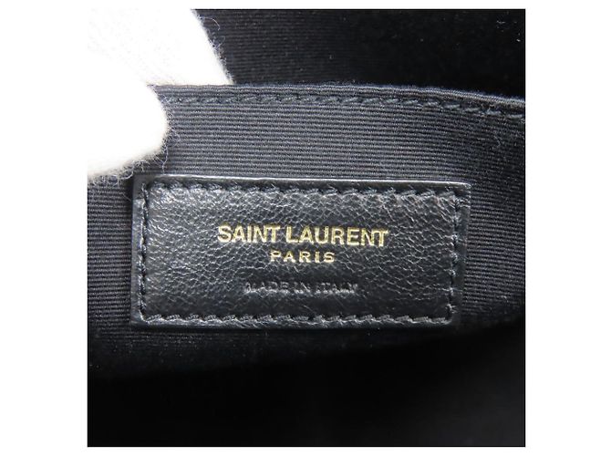 Borsa a tracolla in pelle nera Yves Saint Laurent Nero - vista 15
