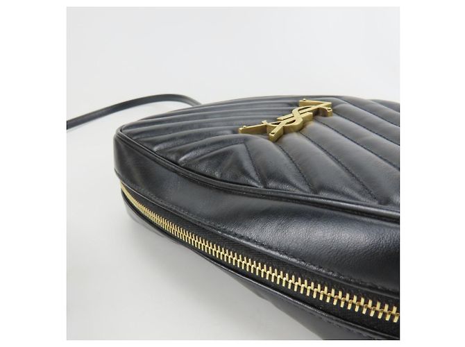 Borsa a tracolla in pelle nera Yves Saint Laurent Nero - vista 6