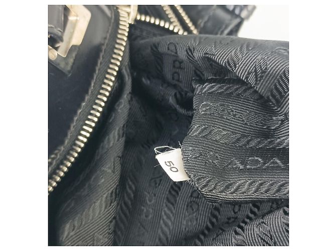 Borsa Tote Prada Tessuto Nero - vista 9