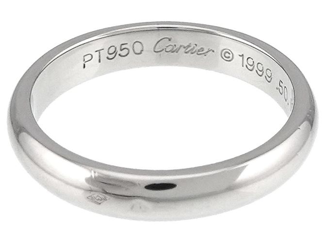 Cartier 1895 Classic Band Ring aus Platin - Ansicht 3