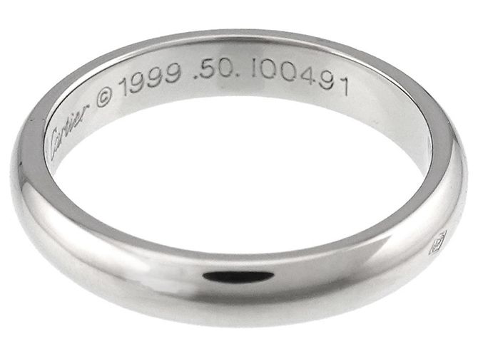 Cartier 1895 Classic Band Ring aus Platin - Ansicht 4