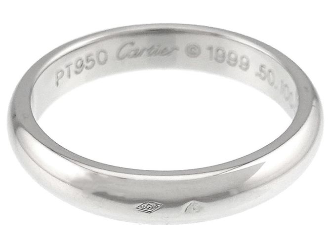 Cartier 1895 Classic Band Ring aus Platin - Ansicht 6