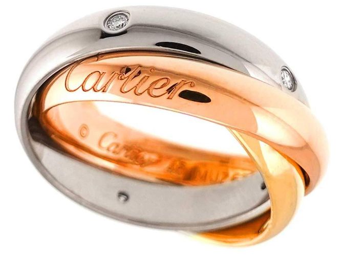 Anillo Cartier Trinity MM #46 con Diamantes - vista 5