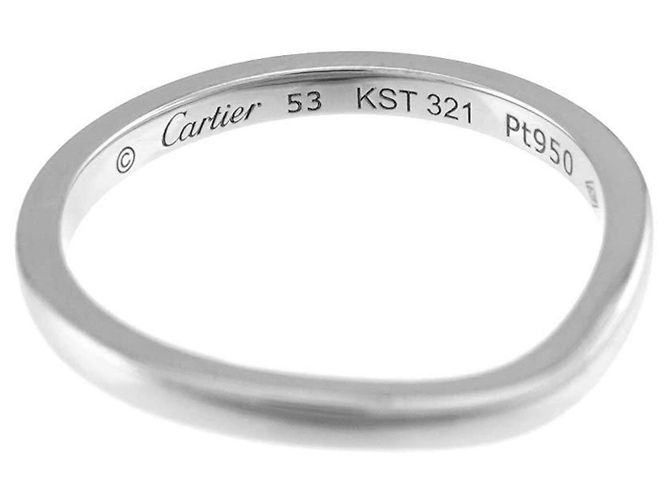 Anello Cartier Ballerina Curve in platino - vista 3