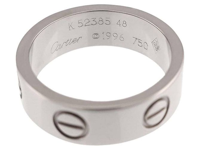 Anello Cartier Love in oro bianco 18K - vista 3
