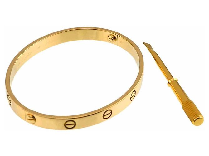 Bracciale Cartier Love in oro giallo 18K - vista 3