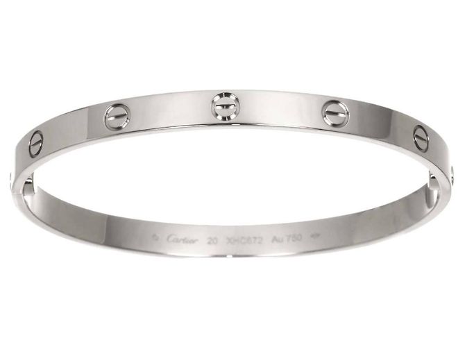 Bracciale Cartier Love in oro bianco 18K - vista 2