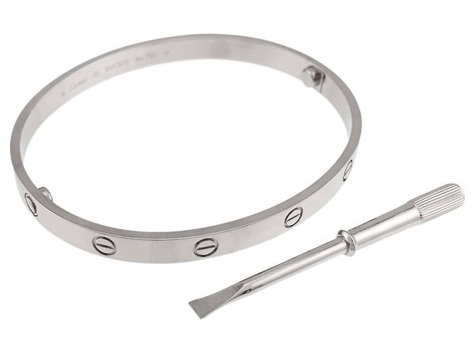 Bracciale Cartier Love in oro bianco 18K - vista 3