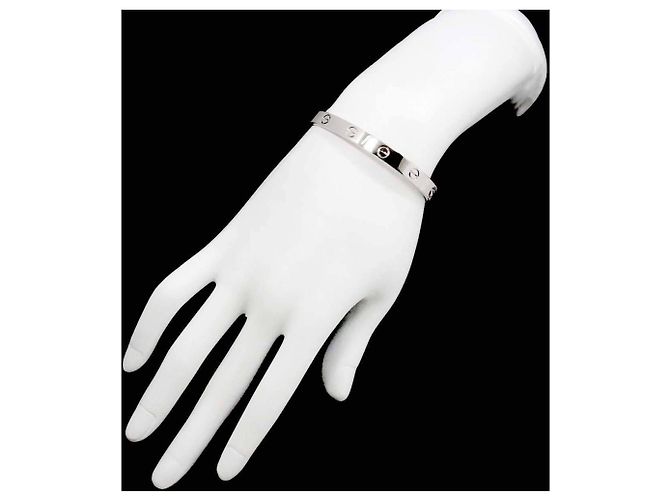 Bracciale Cartier Love in oro bianco 18K - vista 7