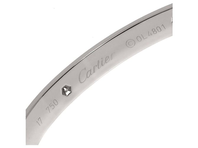 Pulsera Cartier Love en oro blanco - vista 4