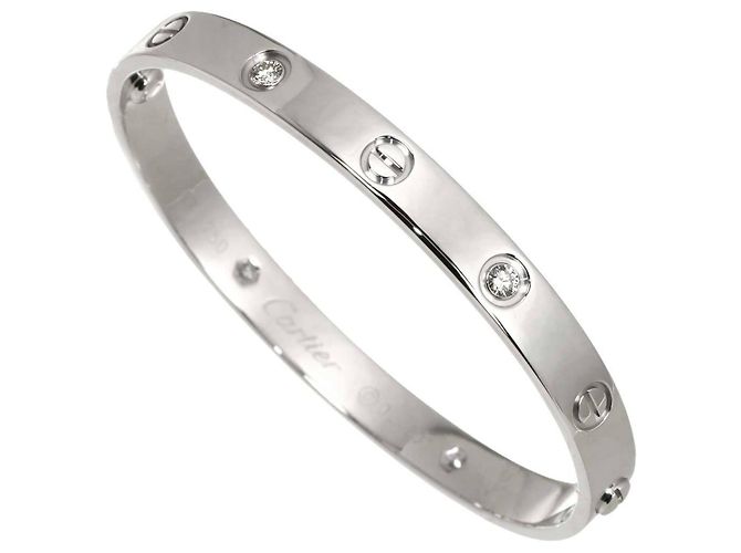 Pulsera Cartier Love en oro blanco - vista 6