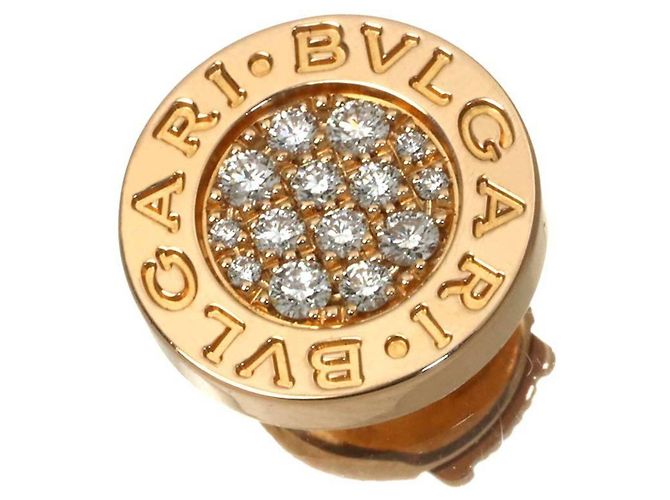 Bulgari Pendientes de botón Bvlgari en oro rosa 18K - vista 2
