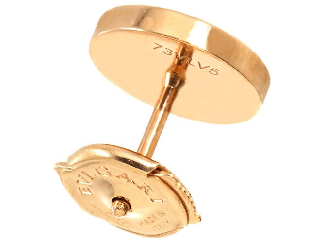 Bulgari Pendientes de botón Bvlgari en oro rosa 18K - vista 4