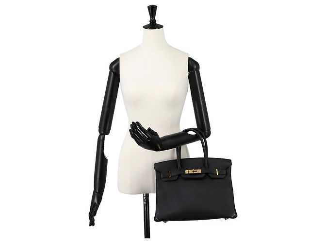 Hermès Borsa Hermes Birkin 30 in pelle Togo nera Nero - vista 10